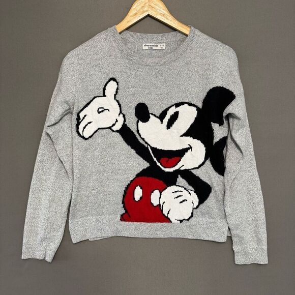 Abercrombie & Fitch x Disney Kids Size Large Micky Mouse Graphic Sweater - Picture 1 of 10